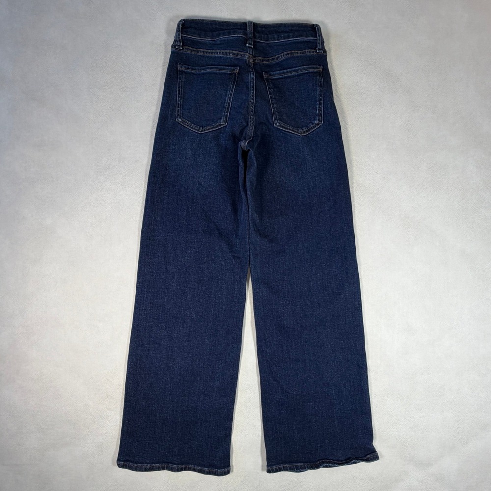 Quince Organic Cotton High Rise Wide Leg Jeans Dark Wash Womens Size 25 CZRY001 - Picture 11 of 11